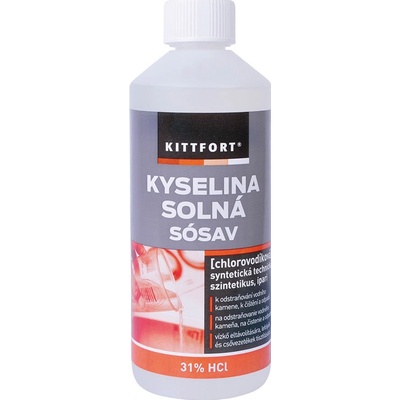 Kittfort kyselina soĺná chlorovodíková 0,5 l