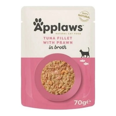 Applaws kapsička cat tuňák a krevety broth 12 x 70 g
