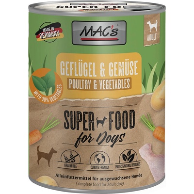 MAC's drůbeží a zelenina 6 × 800 g
