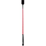 Devil Sticks Nylon Stick with Neon Strip & Goat Kid Leather Handle Nubuck Leather Top 71cm Red