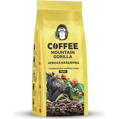 Mountain Gorilla Coffee Mletá káva Africká královna 100 % arabika Uganda 250 g