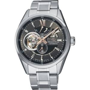Orient Star RE-AV0004N Мъжки часовник - Автоматичен, Сив Циферблат, Полу-Скелетон, 41мм, Резерв 50ч, 100м Водоуст Часовници