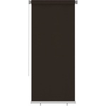 vidaXL Външна ролетна щора, 105(Ш)x230(В) см, кафява, HDPE (312980)