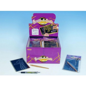 Škrábací obrázek zlatý