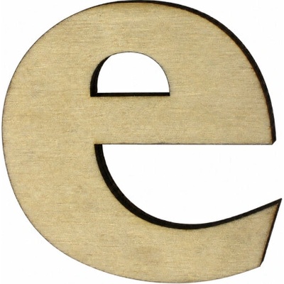 Domové číslo DREVO písmeno "e" drevo