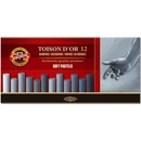 Koh-I-Noor Toison Soft Pastels Sada suchých pastelov greys 12 ks