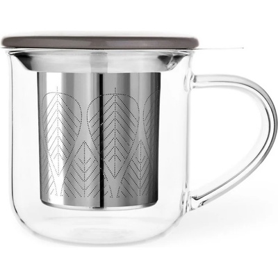VIVA Чаша за чай с цедка VIVA Minima 400ml, сиво капаче за запарка (1006985)
