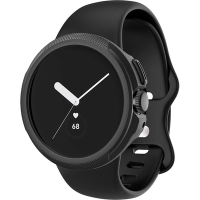 Spigen Качествен силиконов (TPU) кейс за Google Pixel Watch - Spigen Liquid Air Case (черен) (ACS03073)