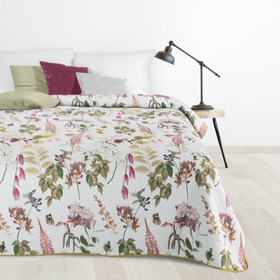Takoy DESIGN 91 Přehoz na postel ROSA s letním motivem květin a větviček-HF-422899 200 x 220 cm