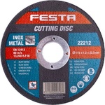 FESTA Режещ диск festa за метал и inox 115 × 1, 2 × 22, 2 мм (22212fe)