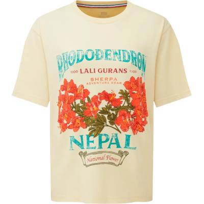 Sherpa Дамска тениска Sherpa Women's Tarcho Rhododendron Tee T-shirt - Butter - размер XS (916-6736-0111)