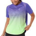 Asics Дамска тениска Asics Women's Road Fade S/S Top Running shirt - Cobalt Burst / Illuminate Green (916-5453-0214)