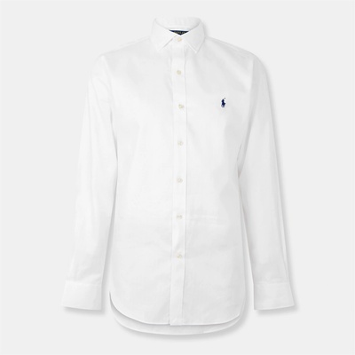 Ralph Lauren Риза с дълъг ръкав Polo Ralph Lauren Men's Long Sleeve Tailored Fit Oxford Shirt - White