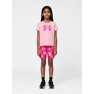 Under Armour dívčí set UA PRINTED BIKE SHORT SET růžová