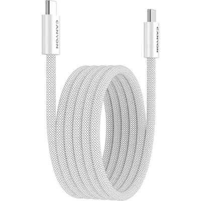 Canyon CCMG60AB15 USB-C / USB-C magnet PD 60 W 1m bílý