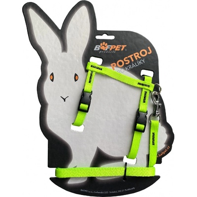 Bafpet Set KRÁLÍK kšír + vodítko Zelená 24-37cm 20411N