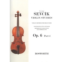 Otakar Ševčík Opus 6, VIOLIN STUDIES, book 4 houslová škola pro začátečníky