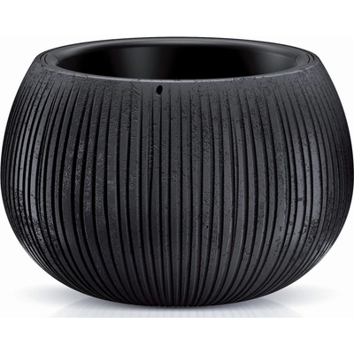 Prosperplast Květináč Beton Bowl DKB370 černý 37 cm