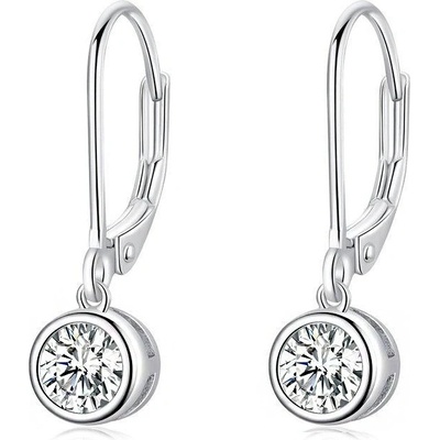 P&J Jewellery stříbrné náušnice čistá kubická zirkonie SE39