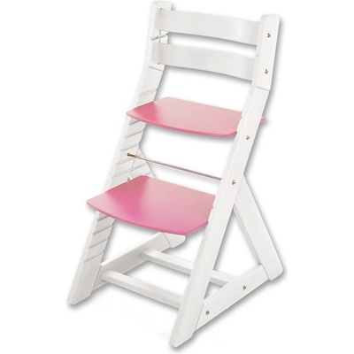 Hajdalánek Rostoucí židle Alma standard bílá / růžová