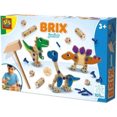 SES Brix junior dinosaury drevená konštrukčná sada