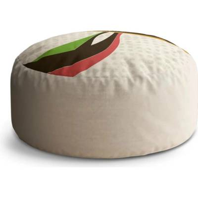 Sablio Taburet Circle Retro abstrakce: 38x48 cm