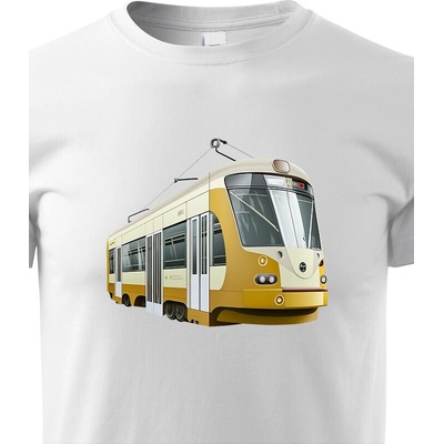 Dětské triko Tramvaj Bílá Canvas Dětské tričko Bezvatriko.cz 1834