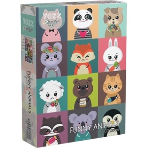 Yazz Пъзел Yazz Puzzle от 1000 части - Забавни животни (3867)