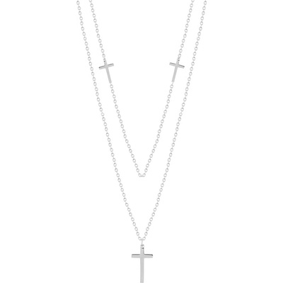 Biju Řetízek z chirurgické oceli, křížek 3001257