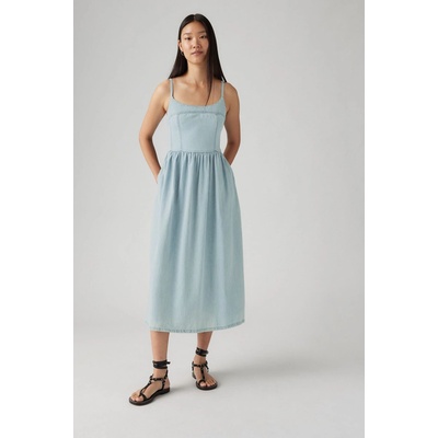 Levi's Alessie Bustier Dress 001WB-0000 bledomodrá