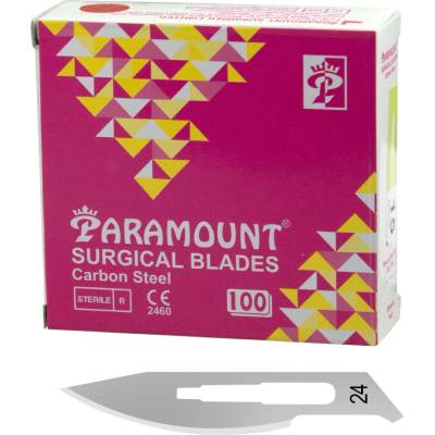 PARAMOUNT Skalpelové čepieľky č. 24 - 100ks
