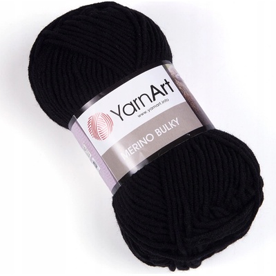 Priadza YarnArt Merino Bulky 585 Čierna