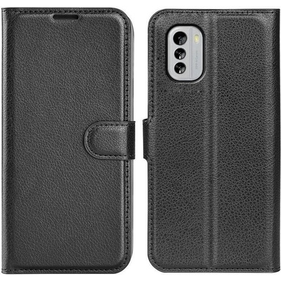 Litchi peněženkové na mobil Nokia G60 5G - černé – Zboží Živě