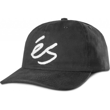 éS SCRIPT WASHED SNAPBACK Black