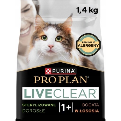 Pro Plan LiveClear Sterilised Adult s lososom 1,4 kg