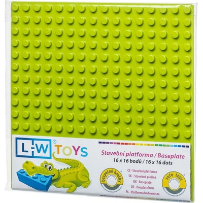 L-W Toys Deska pro nejmenší stavitele 16x32 bodů 25,5x51 cm