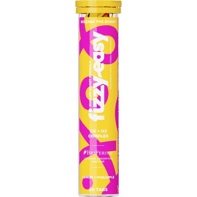 Duolife FIZZY EASY Ca + D3 COMPLEX citrónovo-ananásová 20 tabliet