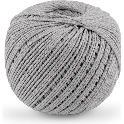 Prima-obchod Bavlněná příze macrame Ø2 mm rozčesávací, barva 16 šedá světlá