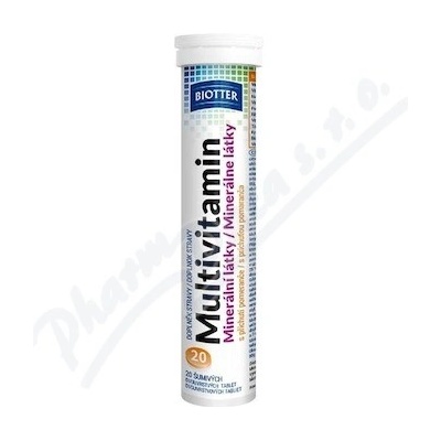 Biotter Multivitamín s minerálmi šumivé tabliety 20 ks
