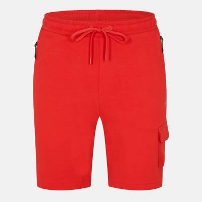 Boss Поларени къси панталони Boss Men's Hariq Fleece Jogger Shorts - Medium Red
