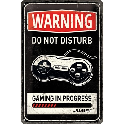 Nostalgic Art Plechová ceduľa Gaming in Progress