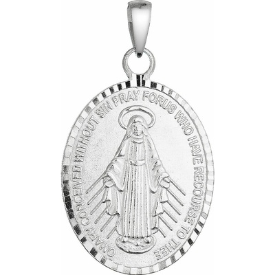 Pavona Strieborný prívesok madailón Madonka 64089