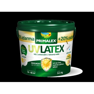 Primalex UV Latex Interiérová farba biela,5+1kg