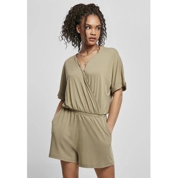 Urban classics Modal short sleeve romper - Green (Green Khaki)