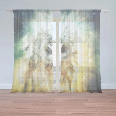 Sablio Záclony Sova: 2ks 150x250cm