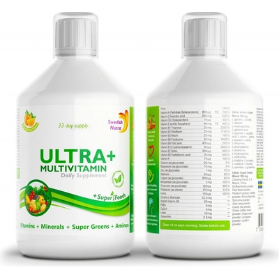 Swedish Nutra Ultra +Multivitamín 500 ml