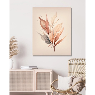 ZUTY Obrazy na stenu - Kytica z medených listov Rámovanie: vypnuté plátno na rám, Rozmer: 80x100 cm