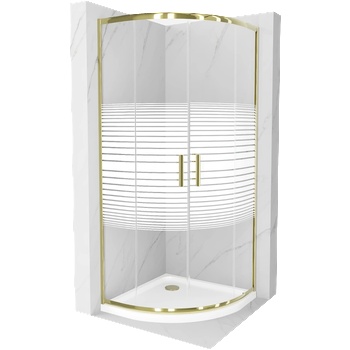 Mexen Rio 90x90 cm + tray round