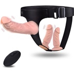 SuperLove Vibrating Strap-on Set Triple Dildos with Remote Skin