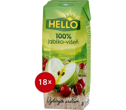 Hello Mini jablko 18 x 250 ml